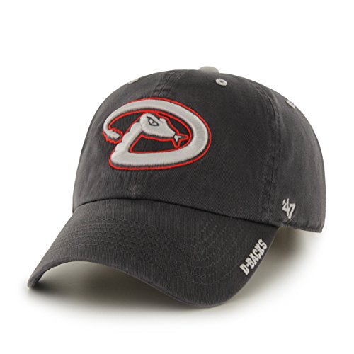 MLB Arizona Diamondbacks '47 Brand Ice Adjustable Cap, One Size, Charcoal