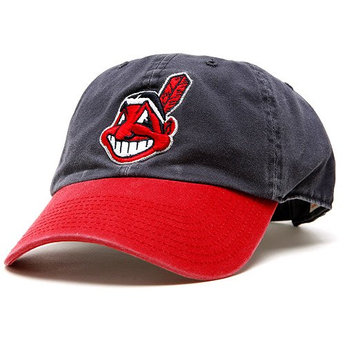 MLB Cleveland Indians '47 Brand Clean Up Home Style Adjustable Cap, One Size, Navy