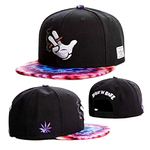 Shensee Popular Men Vogue Bboy Brim Adjustable Baseball Cap Snapback Hip-hop Hat