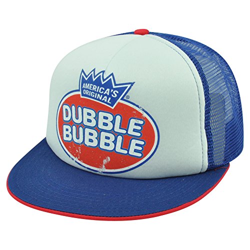 America's Original Dubble Bubble Gum Distressed Trucker Mesh Snapback Hat Cap