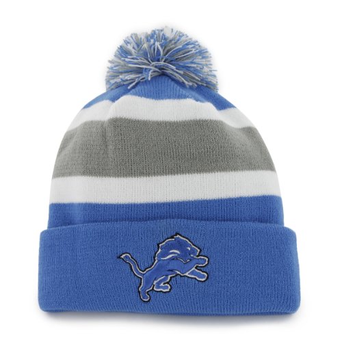 NFL Detroit Lions Men's Breakaway Knit Cap, One Size, Blue Razz